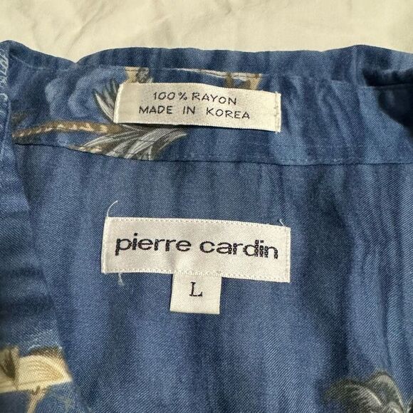 Pierre Cardin Sail Boat Short Sleeve Casual Button Down - Picture 6 of 6